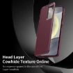 Samsung Galaxy S25 Edge 5G Red Leather Case with Card Slot - 2