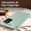 Samsung Galaxy S25 Edge 5G Leather Case with Card Slot - Green - 4