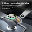 C8 Bluetooth 5.3 Receiver Car Charger with AUX & Dual USB Ports (Grey) - 6