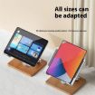 Foldable Rotating Wooden Base Metal Cooling Holder for Tablets & Laptops - 6