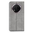 For Honor X9c Grey Retro-skin Magnetic Suction Leather Phone Case - 3