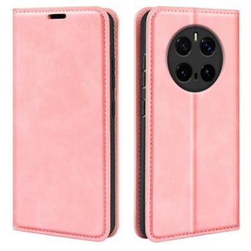 For Honor Magic7 5G Pink Retro-skin Magnetic Leather Phone Case - 1