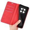 For Honor Magic7 5G Red Retro-skin Magnetic Leather Phone Case - 6