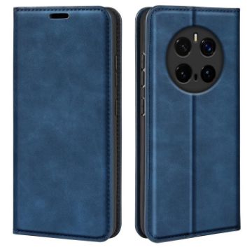 For Honor Magic7 Pro Dark Blue Retro-skin Magnetic Leather Case - 1