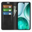 For Honor X8c Retro-skin Magnetic Leather Phone Case - Black - 4