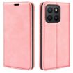 For Honor X8c Retro-skin Magnetic Leather Phone Case - Pink - 1