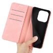 For Honor 400 Lite Pink Retro-skin Magnetic Leather Phone Case - 6