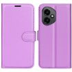 For Honor 400 Litchi Texture Flip Leather Phone Case with Holder Purple - 1