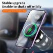 X9C Silver Wireless Charging Car Phone Holder - Magnetic Suction Stand - 4