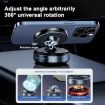 K009 360 Rotation Magnetic Car Stand - White Vacuum Suction Holder - 5