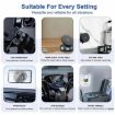 K009 360 Rotation Magnetic Car Stand - White Vacuum Suction Holder - 7