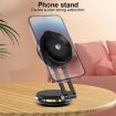 T50 Dual Suction Cup Car Phone Stand for Dashboard/Windshield (Black+Silver) - 2