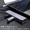5-in-1 Type-C to HDMI Multiport Hub Adapter with 4K HDMI, USB 3.0, 100W PD - 3