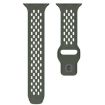 Olive Green Mesh Reverse Buckle Silicone Band for Apple Watch 46/49/45/44mm - 4