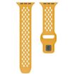 Yellow Mesh Reverse Buckle Silicone Band for Apple Watch 46/49/45/44mm - 4