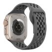 Apple Watch Band 46/49/45/44mm Mesh Reverse Buckle Silicone Dark Gray - 2