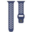 Navy Blue Mesh Reverse Buckle Silicone Band for Apple Watch 42/41/40/38mm - 4