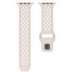 Apple Watch Mesh Reverse Buckle Silicone Band 42/41/40/38mm Starlight - 4