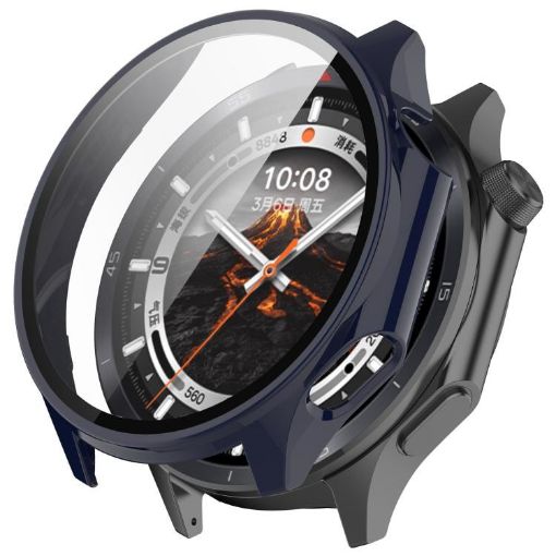 OPPO Watch X2 Ink Blue Tempered Film PC Protective Case - 1
