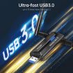 EDUP EP-AX1672 AX3000 USB 3.0 WiFi 6E Adapter 2.4/5/6GHz MT7621AU - 3