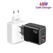 GaN PD 45W + QC3.0 USB Charger EU Plug White - Fully Compatible Protocol - 3