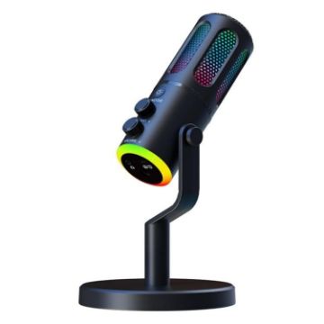 SU8 RGB Light Noise Reduction Desktop Microphone for Streaming & Gaming - 1
