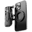 2 In 1 Magnetic Tripod Phone Holder & Selfie Stick with Keyring - Black - 5