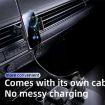 SD06 Wireless Charging Car Air Vent Mount - Anti Shake, Auto Clamping Stand - 6