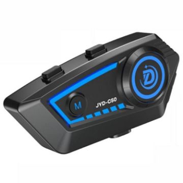 JYD-C50 Rhythm Light Motorcycle Helmet with Bluetooth Music Headset - 1