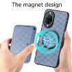 Huawei nova 14 Ultra Blue Carbon Fiber Leather Magsafe Phone Case - 3