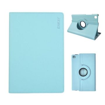 Samsung Galaxy Tab A7 Lite 8.7 ENKAY 360 Rotation Leather Case Blue - 1