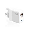 GaN PD 45W USB Charger + Type-C Cable, UK Plug, White - PD41 - 2