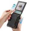 Suteni Black Denim Pattern Card Box with Automatic Button Pop-Out - 3