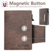 Suteni Brown Denim Buckle Button Card Box - Automatic Pop Out Feature - 3