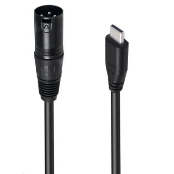 Type-C to XLR Female JUNSUNMAY Mic Audio Adapter Cable, 1m Length - 1