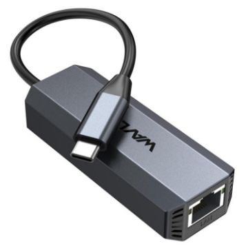 WAVLINK WL-NWU341G USB-C to 5000Mbps RJ45 Ethernet Adapter for Laptops - 1