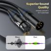 JUNSUNMAY 10m 4 Pin XLR Male to Female Headphone Audio Adapter Cable - 4