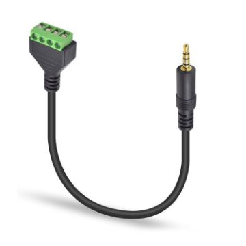 JUNSUNMAY 3.5mm Male to 4 Pin Stereo Audio Terminal Block Cable 30cm - 1