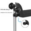 360 Rotatable Under Desk Gaming Headset Holder Bracket XWJ-EJJ01 Black - 3