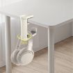 360 Rotatable Under Desk Gaming Headset Holder Bracket XWJ-EJJ01 Black - 6