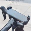 Z012 360 Rotation Motorcycle/Bicycle Handlebar Rearview Mirror Phone Mount - 6