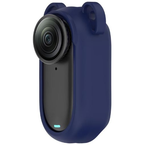 Insta 360 Go 3S/Go 3 Dark Blue Silicone Protective Case - 1
