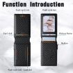Suteni Carbon Fiber Pattern Button Box - Auto Pop Veneered Card (Black) - 2