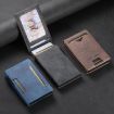 Suteni Denim Pattern Button in Veneered Printed Card Box - Brown - 8
