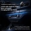 X02 15W Magnetic Phone Holder Wireless Charger with Retractable Cable - 3