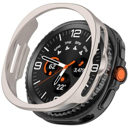 Samsung Galaxy Watch 8 Classic/Ultra 2 Hollow PC Case - Starlight - 1