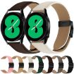 20mm Gray Lychee Texture Leather Watch Band with Black Turtle Buckle - 7