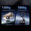 K12 Silver Magnetic Car Phone Holder - 360 Rotation & Foldable Design - 9