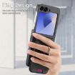 Samsung Galaxy Z Flip6 5G Twill Fabric Card Bag Ring Case (Black) - 5