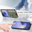 Samsung Galaxy Z Flip6 5G Green Twill Fabric Card Bag Ring Case - 7